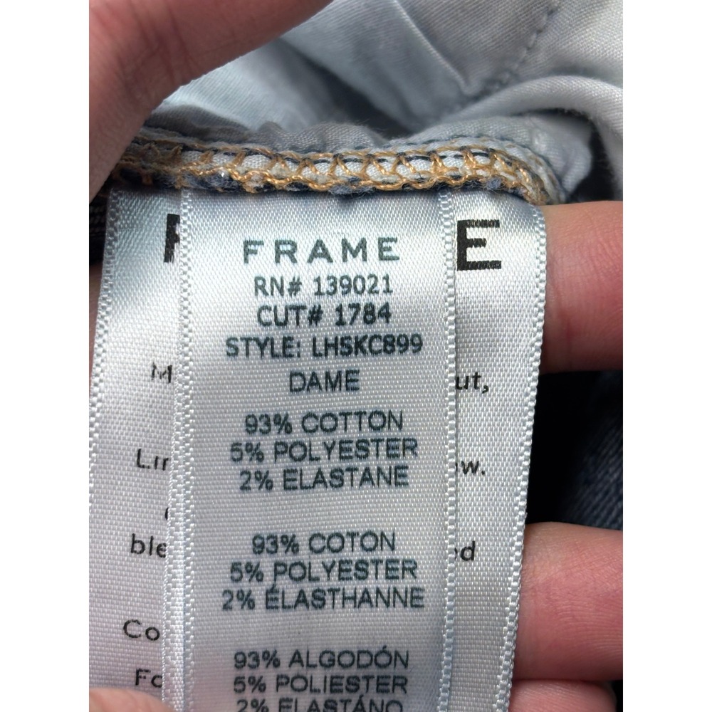 FRAME Le High Skinny Crop Jeans Dark Wash Women's Size 26X27 - Picture 7 of 14